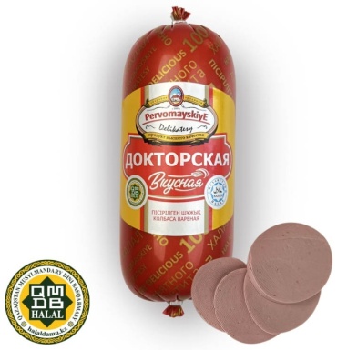 Колбаса Pervomayskiye докторская вареная 460 г