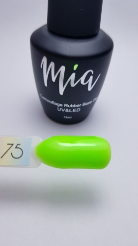Mia базовое покрытие Rubber base №75 глянцевое 15 мл