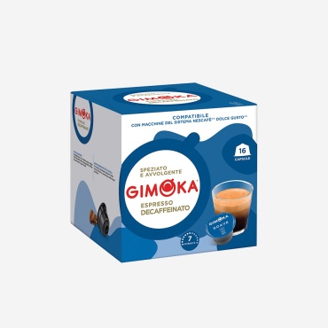Капсулы кофе Gimoka Espresso Soave Decaffeinato 16 шт
