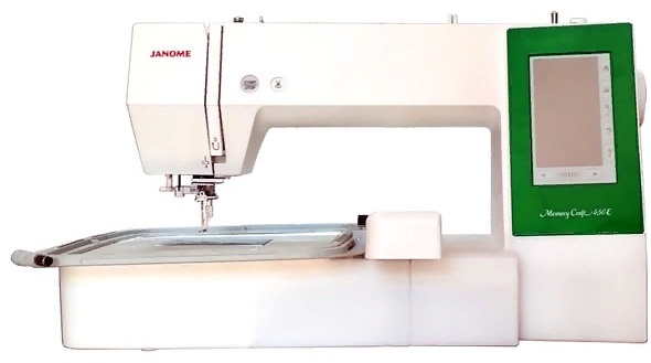 Швейная машина Janome MC-450E белый, зеленый