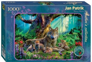Пазл Step Puzzle Лесные волки 79548 классический 1000 деталей
