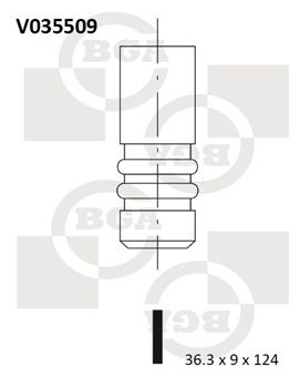BGA Выпускной Клапан V035509