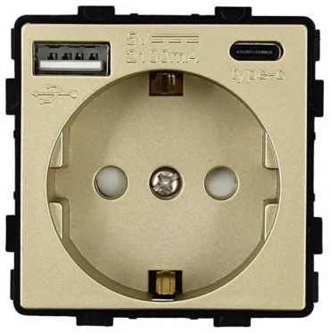 BingoElec встраиваемая, накладная MP010U, USB-розетка