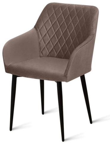 Стул Aero B145 MOKKA VL12 BK, 91x50x58 см, черный, коричневый