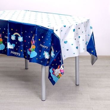 Скатерть Страна Карнавалия Единороги 183x137 см, полиэтилен, 1 шт