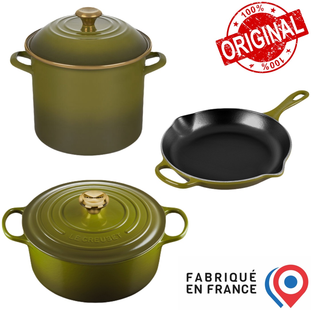 LE CREUSET набор посуды France Olive 5 в 1