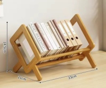 Небольшая стойка для хранения книг DM-6783, 33х21x14.5 см, бежевый