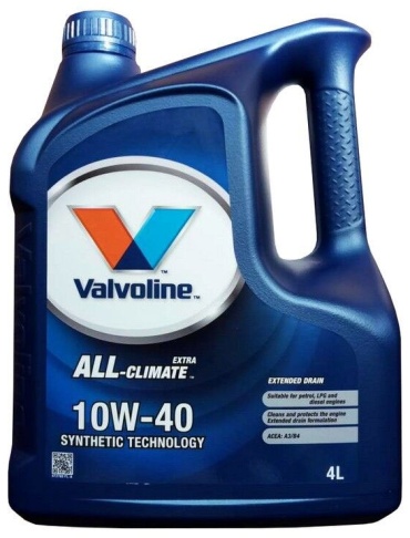 Полусинтетическое VALVOLINE ALL-climate 10W-40 4 л