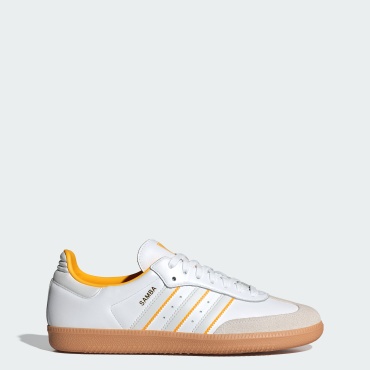 Кеды adidas Samba OG белый, желтый