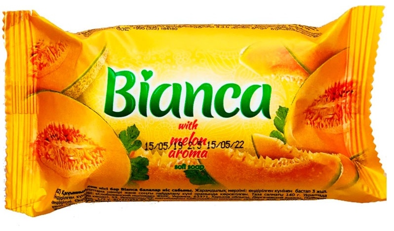 Кусковое мыло туалетное BIANCA ДЫНЯ 140 г