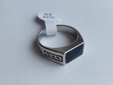 Перстень Xuping Jewelry размер 20 нержавеющая сталь, эмаль