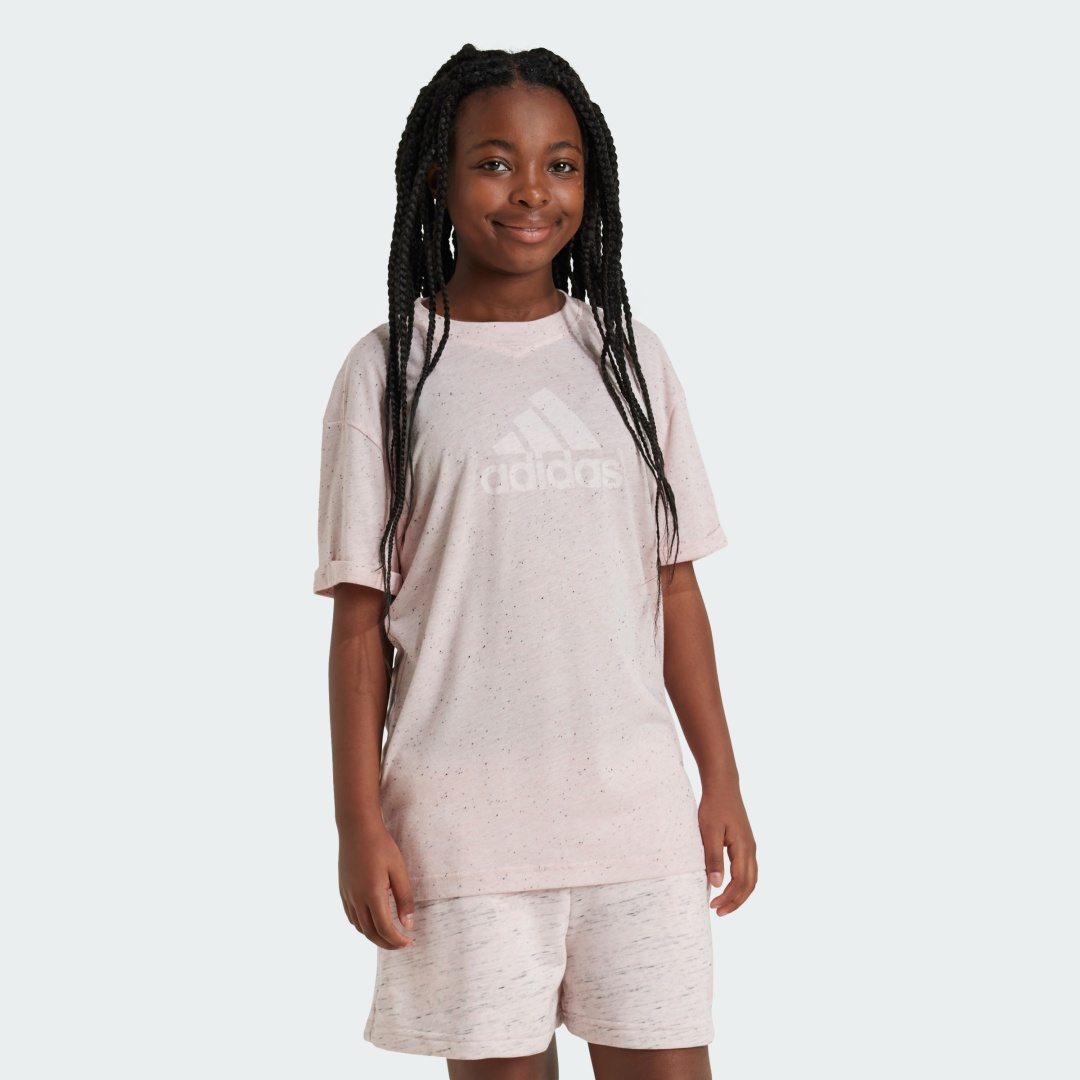 Футболка adidas G FI BL T розовый