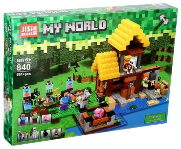 Конструктор Jisi Bricks Мой мир «Фермерский домик» 5208260, деталей 561 шт