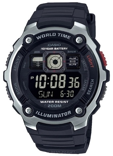 Кварцевые CASIO AE-2000W-1BVDF пластик, сталь