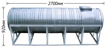 Бак 1000 л, металл