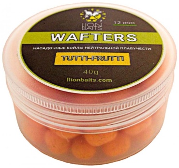 Lion Baits Бойлы Wafters 12 мм 40 г LB-004001 Тутти-Фрутти 0.04 кг