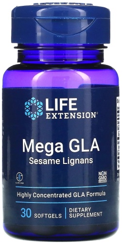 Life Extension БАД Mega GLA Sesame Lignans 30 таблеток
