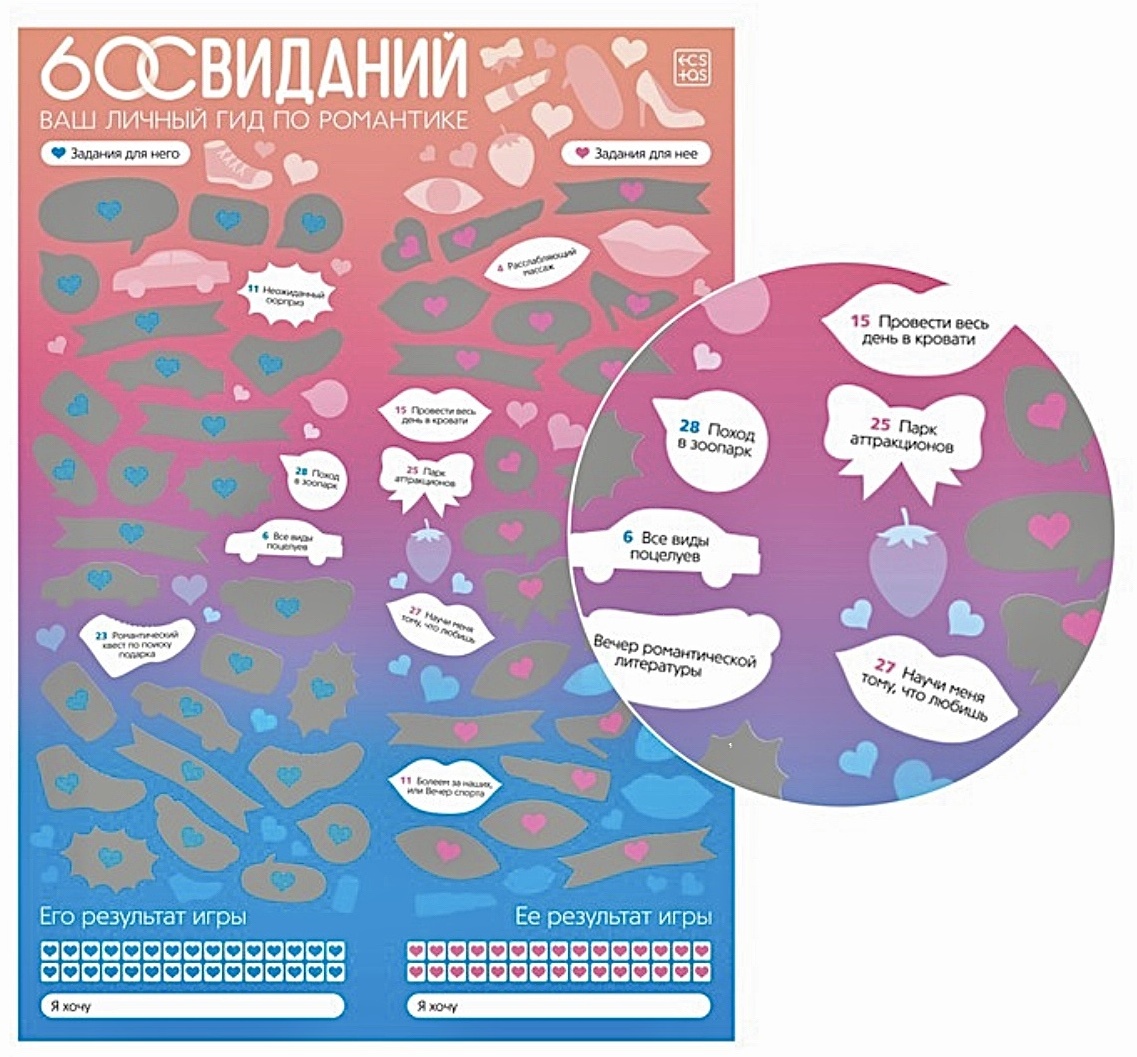 Купить Настольная игра 60 свиданий в Алматы – Магазин на Kaspi.kz