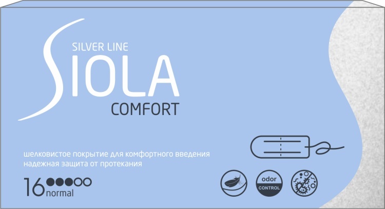 SIOLA тампоны Silver Line Comfort Normal 16 шт