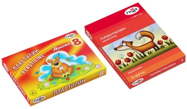 Пластилин 8цв Мультики 160гр 280016/281016