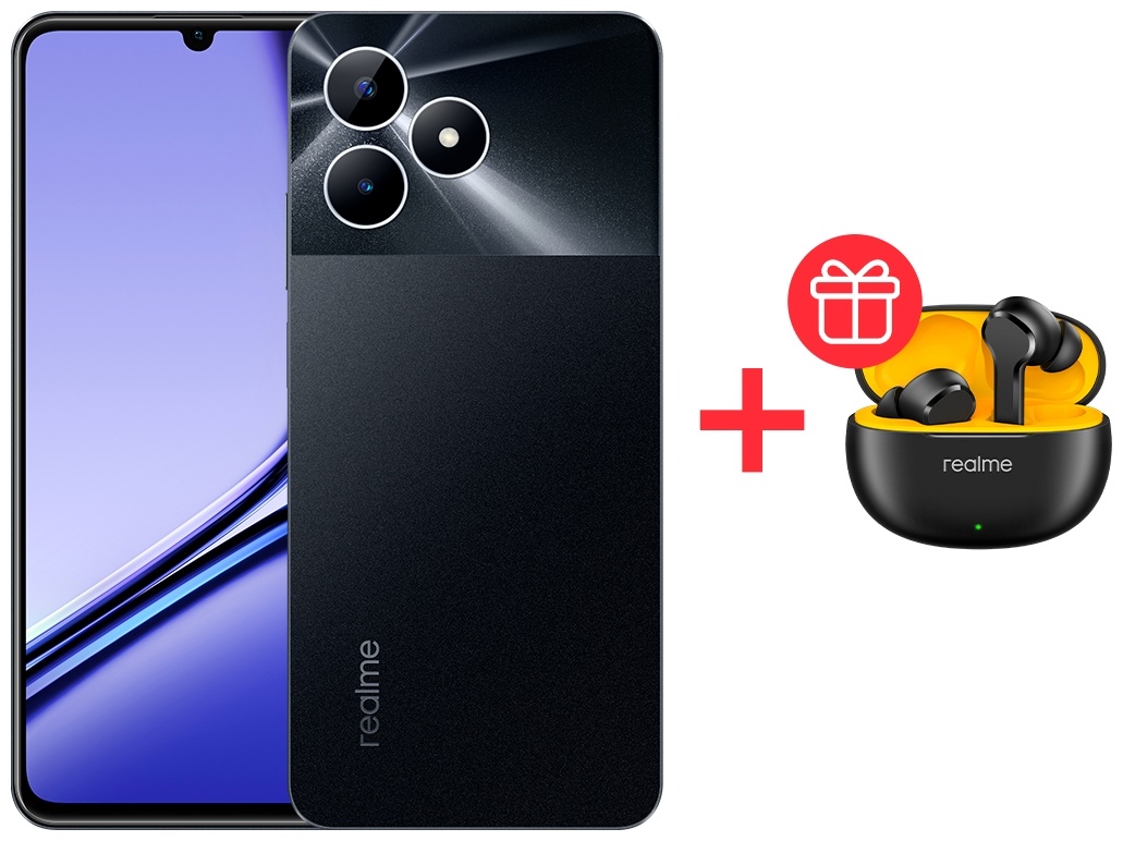 Купить Смартфон Realme Note 50 3 ГБ/64 ГБ черный + подарок в Алматы ...