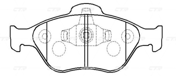Колодки CTR передние GK0160 4 шт