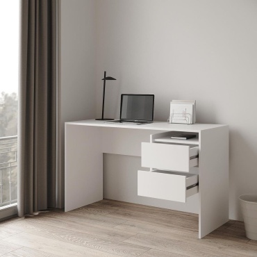 Стол письменный Stool Group Aria, 125х52x75 см, белый