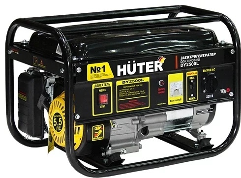 Электростанция бензиновая Huter 2 кВт 1 (220 В), DY2500L