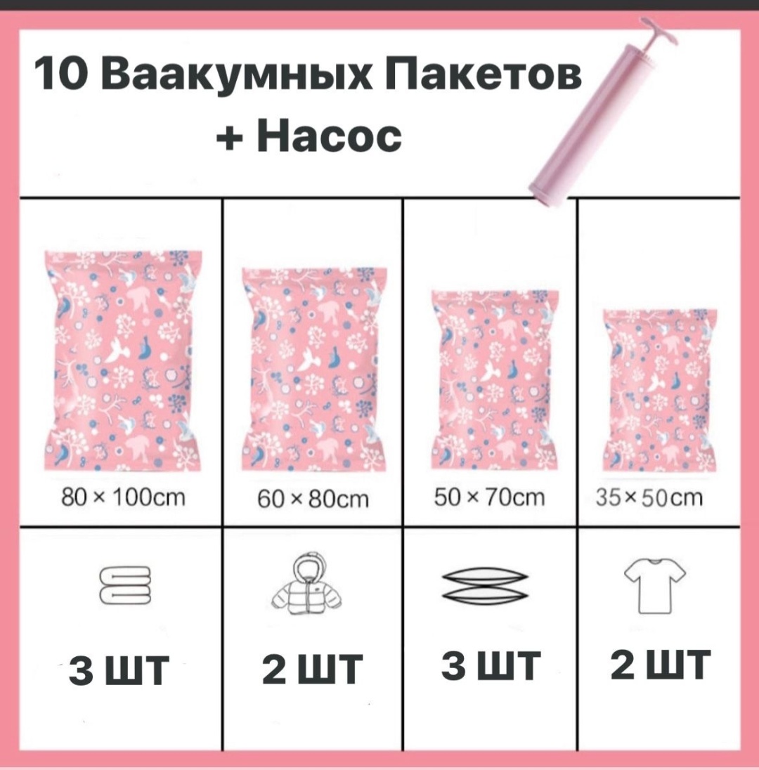 Купить Вакуумный пакет 614494 полиэтилен 100 см 10 шт в Алматы ...