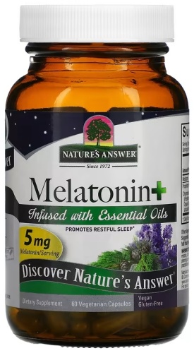 Nature's Answer Melatonin+, 5 mg, 60 капсул