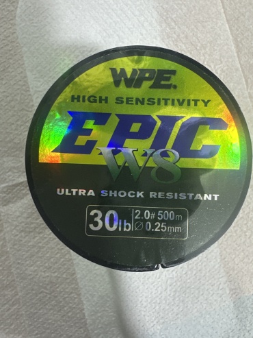 Леска W.P.E плетеная W.P.E Плетенка EPIC 500м 0.25 мм зеленый
