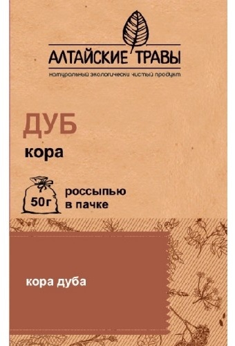 Алтайские травы кора Дуб 50 г