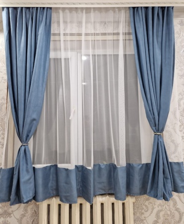 Комплект ADINA 280x180 см 3 шт, петек, голубой