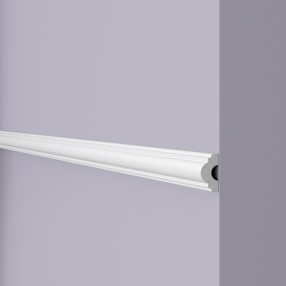 NMC молдинг WALLSTYL WL7, 200х2.5х1.3 см,дюрополимер