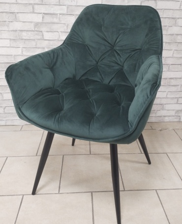Стул M-CITY Malta Bluvel, 86x62x58 см, зеленый