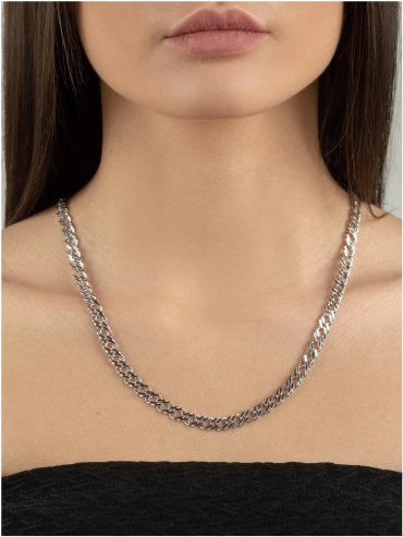 ASAL SILVER 366090 длина 60 см, вес 15.4 г серебро, плетение нонна