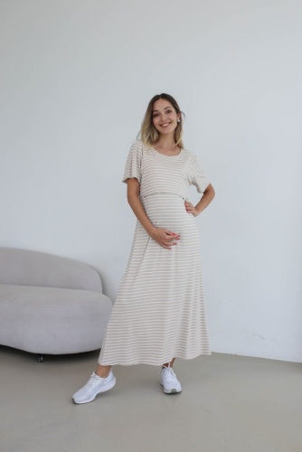 Повседневное платье Sweetmama.kz бежевый