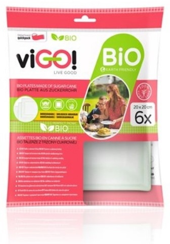Vigo тарелка BIO белый 6 шт