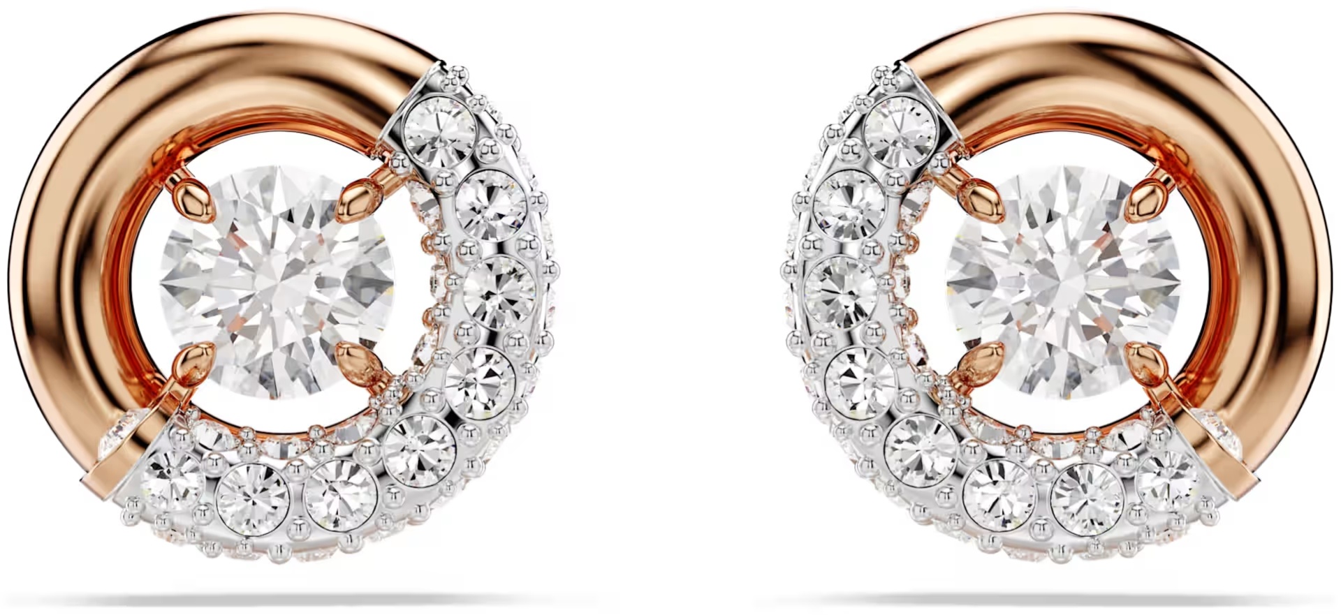 Серьги Swarovski ювелирный сплав, кристаллы Swarovski