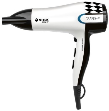 Vitek VT-2299 фен черный, белый