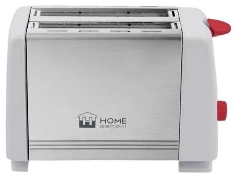 Тостер Home Element HE-TS500 белый, серый
