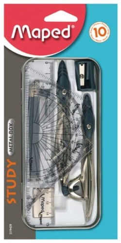 Maped Study Metal Box 019409 серебристый
