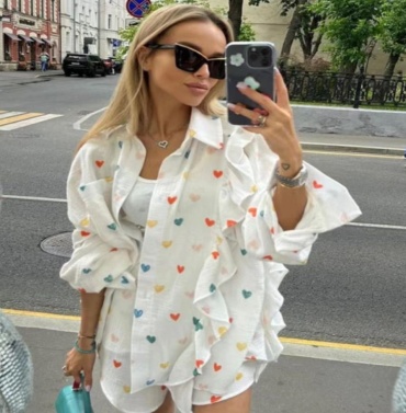 Костюм повседневный мультиколор