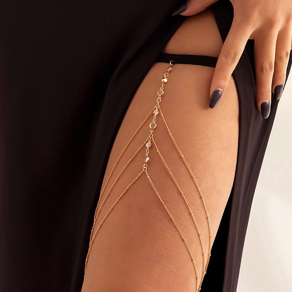 Цепочка на тело Fashion Jewelry бижутерный сплав, стекло
