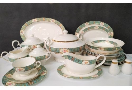 Сервиз на 12 персон Dubai Porcelain Natalia, предметов: 102, чайно-столовый, костяной фарфор