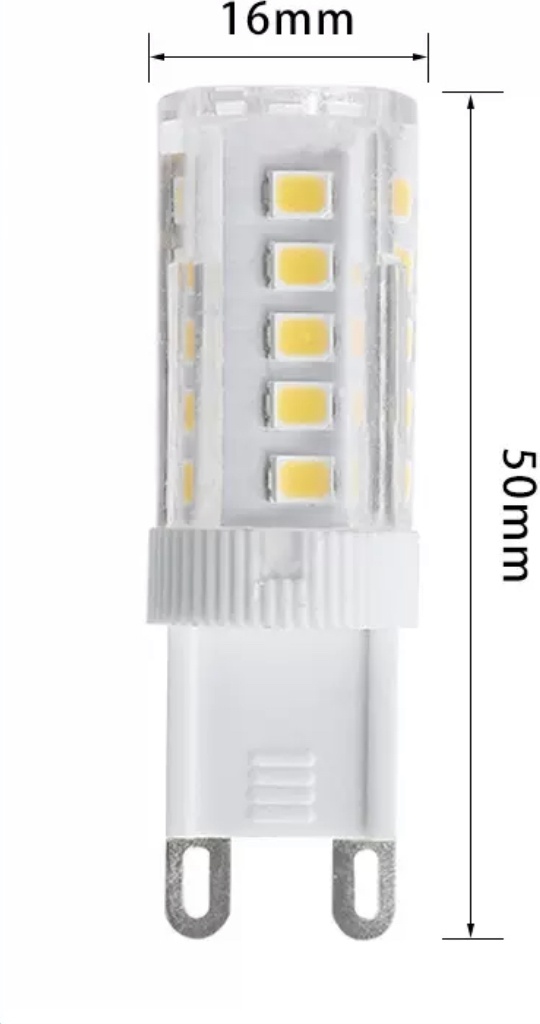 Light 7W G9, светодиодная, галогенная, естественный белый