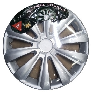 Wheel Covers колпак для легкового автомобиля 15 серебристый, серый 4 шт