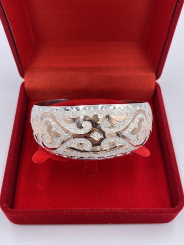 ADILZHAN GOLD kh01153 длина 18 см, вес 19.77 г серебро, плетение отсутствует