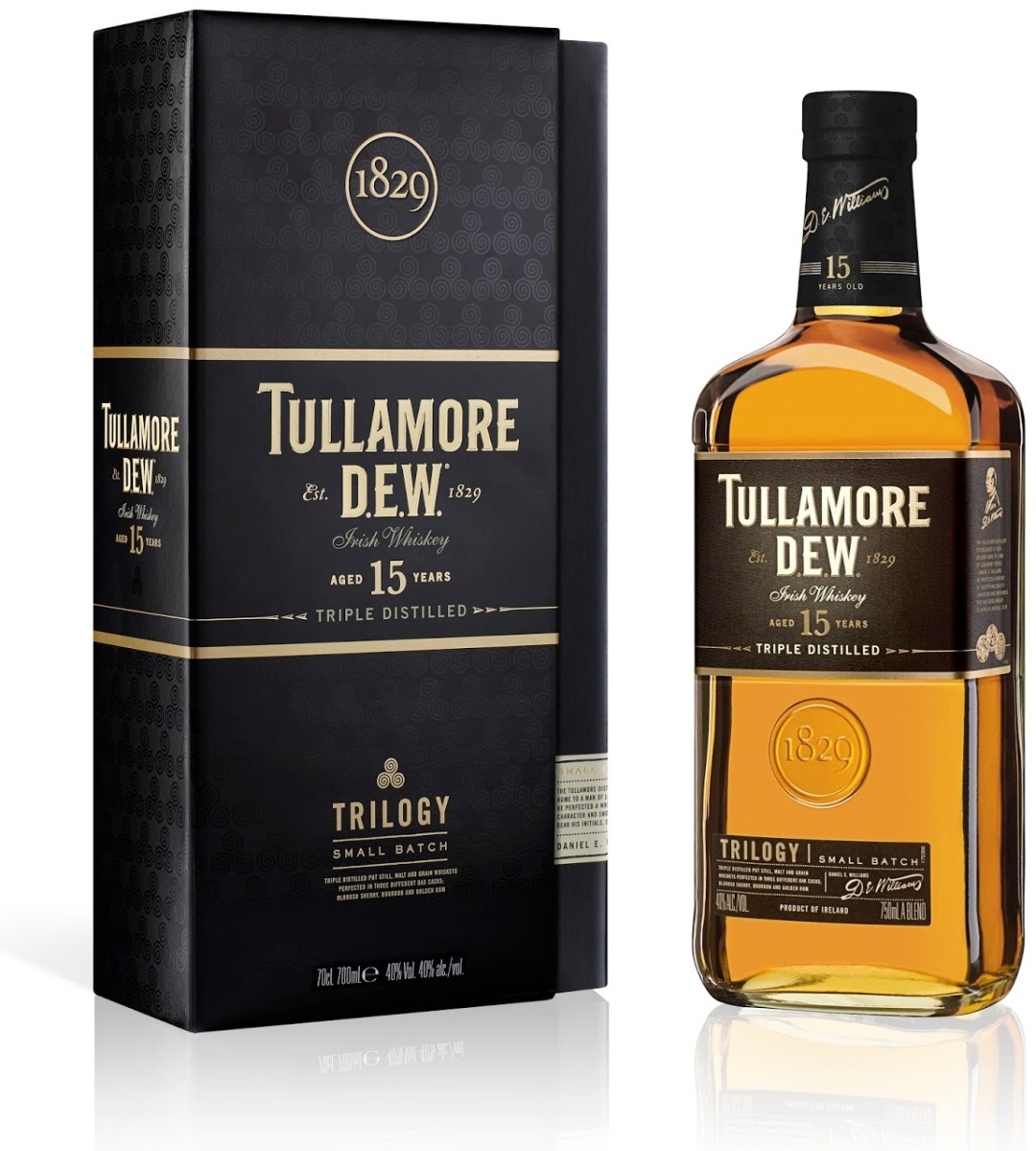 Купить Виски Tullamore D.e.w. 15 YO Trilogy купажированный 40% 700 мл в ...