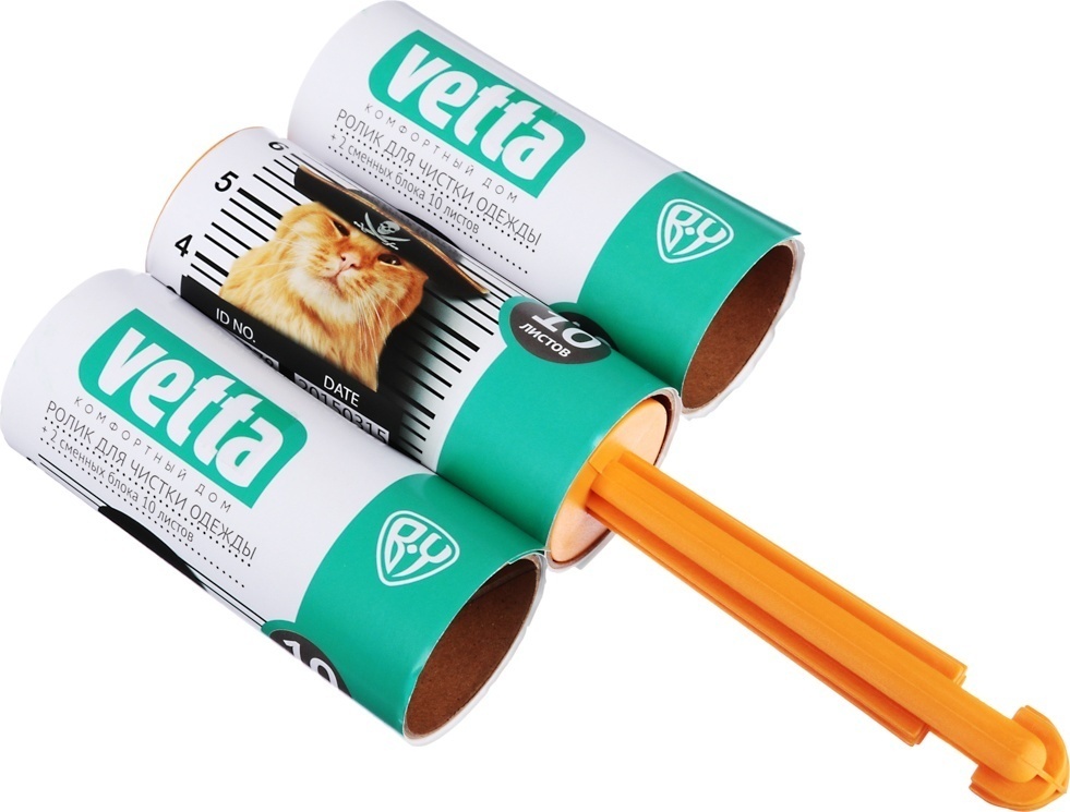 Vetta ролик 454-001 белый, оранжевый + 2 сменных блока